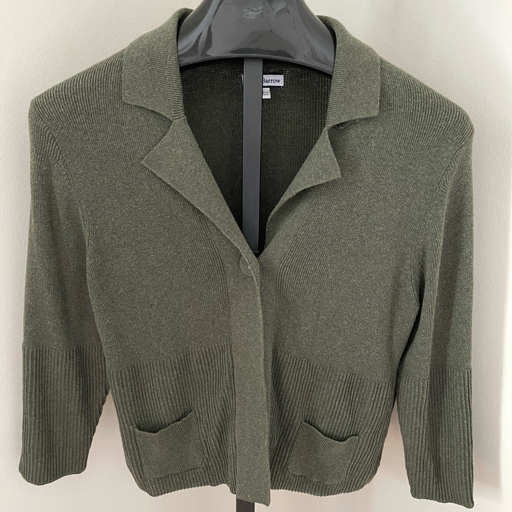 Croft & Barrow Olive Green Buttoned Cardigan